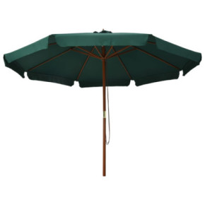 Umbrelă de soare din lemn - Verde, 330 cm - Livrare Gratuită 2
