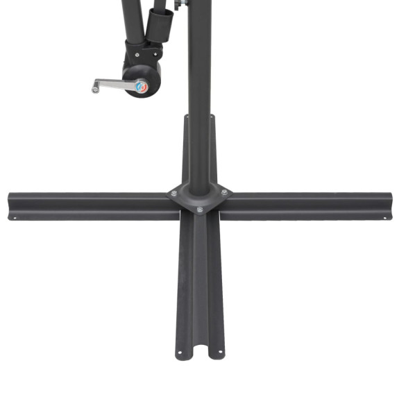 Umbrelă suspendată albă 3m cu stâlp aluminiu | Livrare gratuită Umbrelă suspendată albă 3m cu stâlp aluminiu | Livrare gratuită