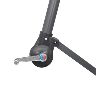 Umbrelă suspendată albă 3m cu stâlp aluminiu | Livrare gratuită