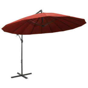 Umbrelă suspendată cărămizie 3m | Protecție UV | Livrare gratuită 2