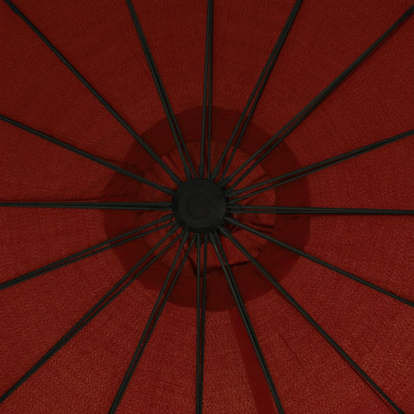 Umbrelă suspendată cărămizie 3m | Protecție UV | Livrare gratuită