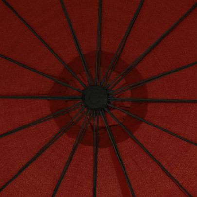 Umbrelă suspendată cărămizie 3m | Protecție UV | Livrare gratuită