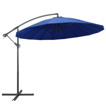 Umbrelă suspendată albastră 3m - Livrare gratuită