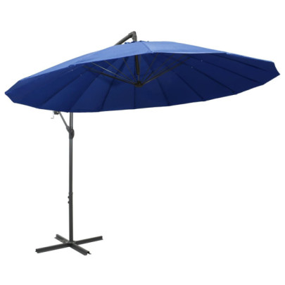 Umbrelă suspendată albastră 3m - Livrare gratuită