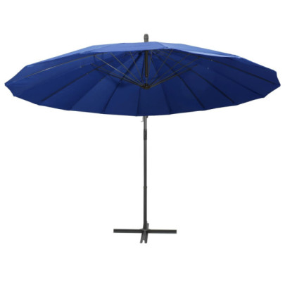 Umbrelă suspendată albastră 3m - Livrare gratuită