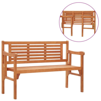Bancă Pliabilă Grădină 120 cm - Eucalipt Masiv | Livrare Gratuită