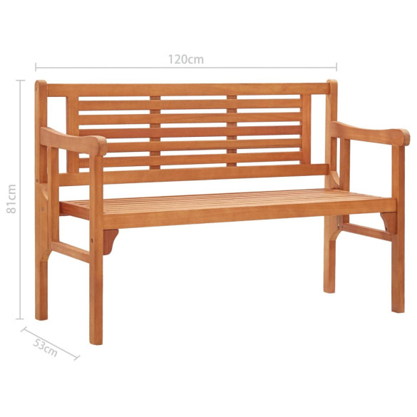 Bancă Pliabilă Grădină 120 cm - Eucalipt Masiv | Livrare Gratuită