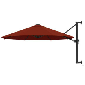 Umbrelă de soare de perete 300 cm - Cărămiziu