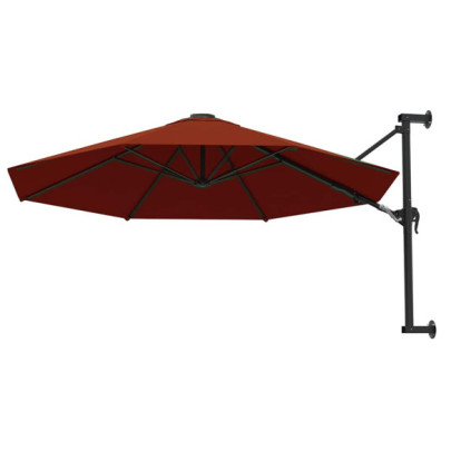 Umbrelă de soare de perete 300 cm - Cărămiziu