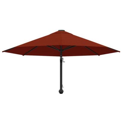 Umbrelă de soare de perete 300 cm - Cărămiziu