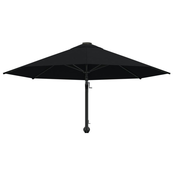 Umbrelă de perete 300 cm, negru - Protecție UV | Livrare Gratuită