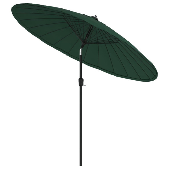 Umbrelă de soare exterior 270 cm verde | Livrare gratuită