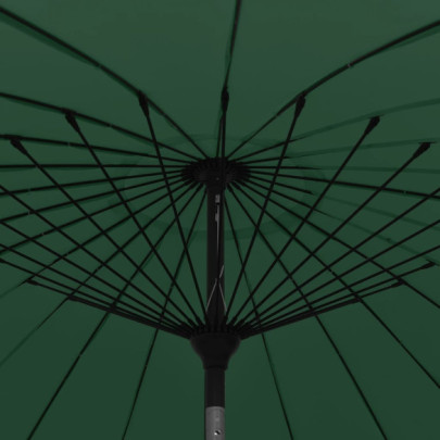 Umbrelă de soare exterior 270 cm verde | Livrare gratuită