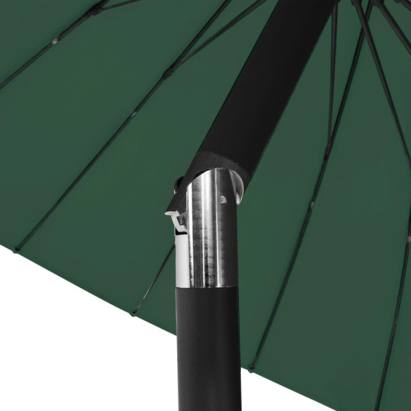 Umbrelă de soare exterior 270 cm verde | Livrare gratuită