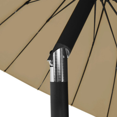 Umbrelă de soare exterior gri taupe - 270 cm | Livrare gratuită