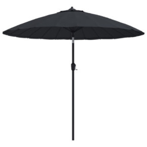 Umbrelă de soare exterior 270 cm - Aluminiu negru 2