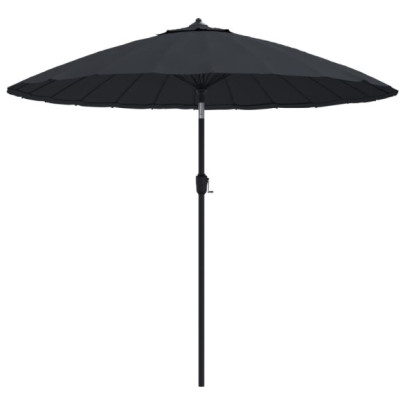 Umbrelă de soare exterior 270 cm - Aluminiu negru