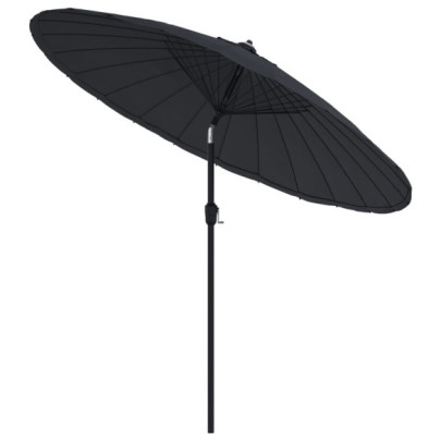 Umbrelă de soare exterior 270 cm - Aluminiu negru