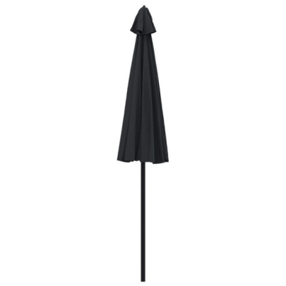 Umbrelă de soare exterior 270 cm - Aluminiu negru