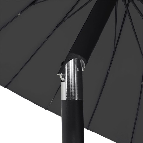 Umbrelă de soare exterior 270 cm - Aluminiu negru