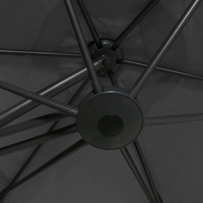 Umbrelă de soare 300 cm cu stâlp din oțel - Antracit