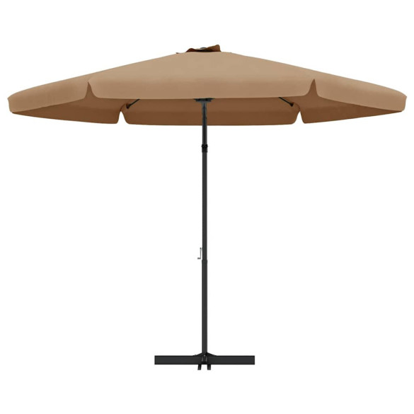 Umbrelă de Soare Grădină 300 cm, Oțel, Gri Taupe - Comandă Acum
