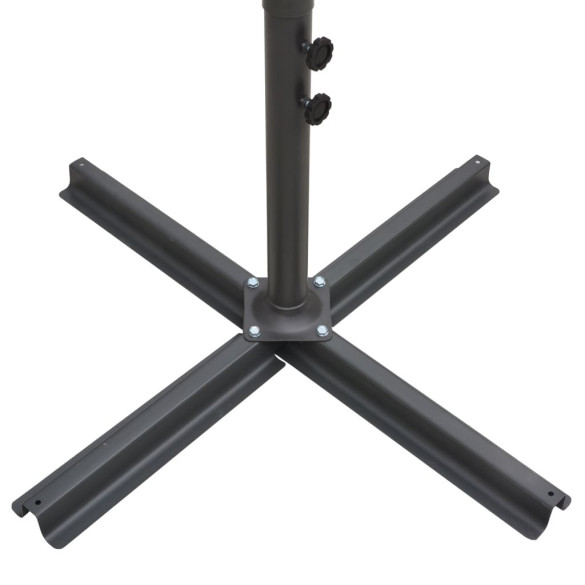 Umbrelă Dublă de Soare - Oțel, Verde, 250x250 cm