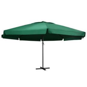 Umbrelă de soare 6m cu stâlp aluminiu | Verde