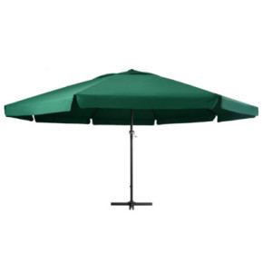 Umbrelă de soare 6m cu stâlp aluminiu | Verde 2