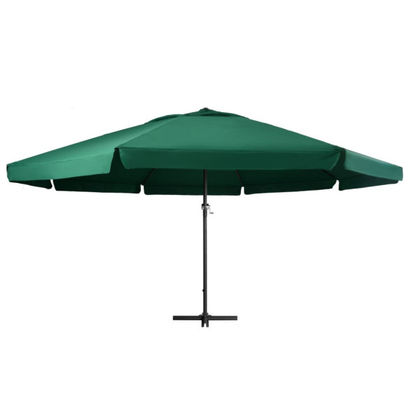 Umbrelă de soare 6m cu stâlp aluminiu | Verde