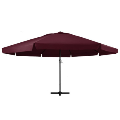 Umbrelă Soare Grădină Roșu Bordo 600cm | Livrare Gratuită