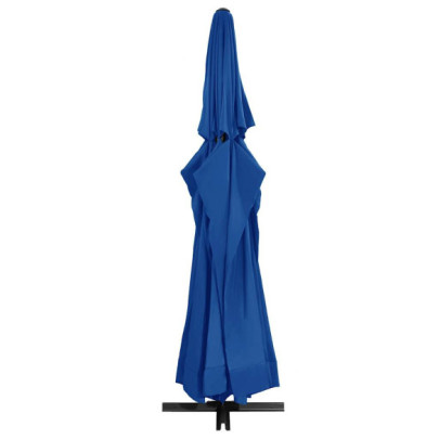 Umbrelă Soare Grădină Aluminiu Albastru Azur 600 cm