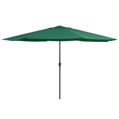 Umbrelă de grădină 390 cm verde - Protecție UV | Livrare Gratuită