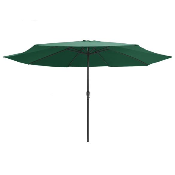 Umbrelă de grădină 390 cm verde - Protecție UV | Livrare Gratuită