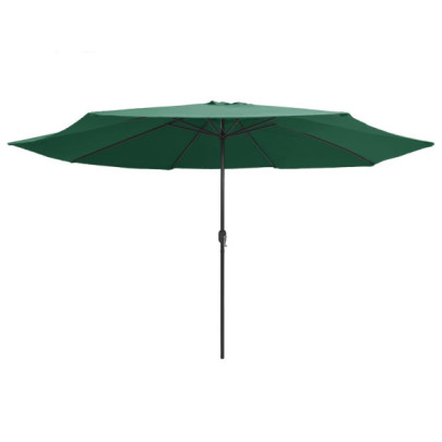 Umbrelă de grădină 390 cm verde - Protecție UV | Livrare Gratuită