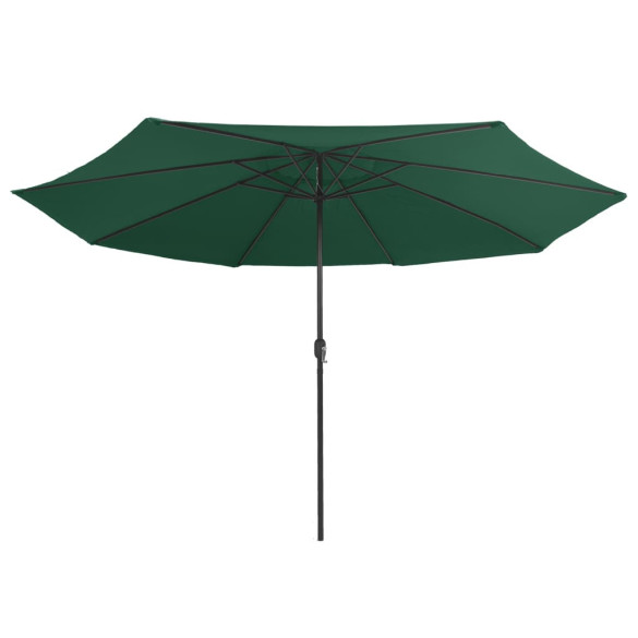 Umbrelă de grădină 390 cm verde - Protecție UV | Livrare Gratuită