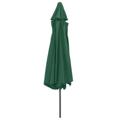 Umbrelă de grădină 390 cm verde - Protecție UV | Livrare Gratuită