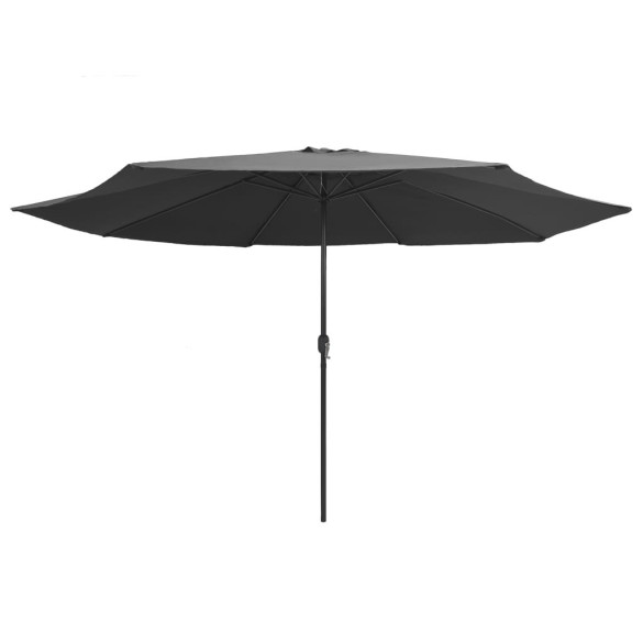 Umbrelă de Soare Grădină 390 cm - Metal Antracit | Livrare Gratuită