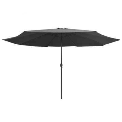 Umbrelă de Soare Grădină 390 cm - Metal Antracit | Livrare Gratuită