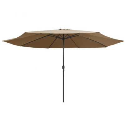 Umbrelă de Soare 390 cm cu Mecanism Manivelă | Livrare Gratuită
