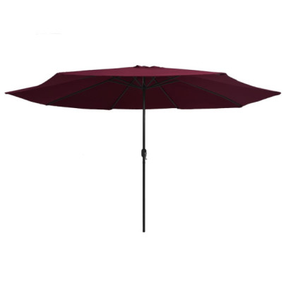 Umbrelă de grădină roșu bordo 390 cm - Livrare gratuită