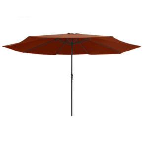Umbrelă de grădină 390 cm, metal, cărămizie - Livrare gratuită 2