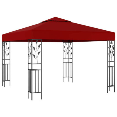 Pavilion - roșu vin - 3 x 3 m