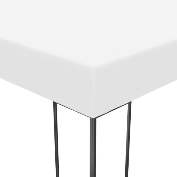 Pavilion de grădină alb 4x3 m - Oțel cu acoperiș textil Pavilion de grădină alb 4x3 m - Oțel cu acoperiș textil