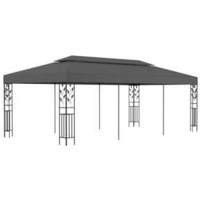 Pavilion Antracit 3x6m - Cort Grădină Rezistent la UV și Apă