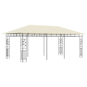Pavilion cu Plasă Anti-Țânțari Crem 6x3m - Livrare Gratuită 2