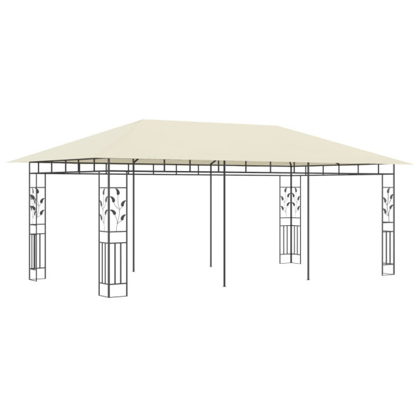 Pavilion cu Plasă Anti-Țânțari Crem 6x3m - Livrare Gratuită