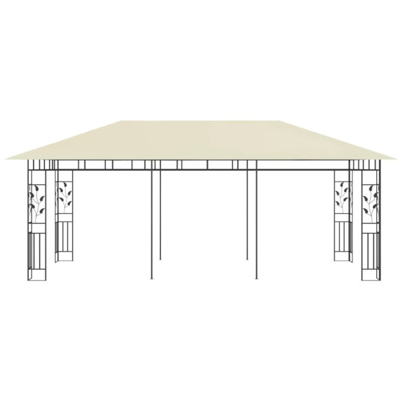 Pavilion cu Plasă Anti-Țânțari Crem 6x3m - Livrare Gratuită