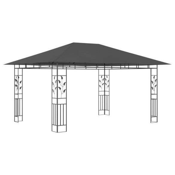 Pavilion cu Plasă Anti-Țânțari Antracit 4x3m - Livrare Gratuită Pavilion cu Plasă Anti-Țânțari Antracit 4x3m - Livrare Gratuită
