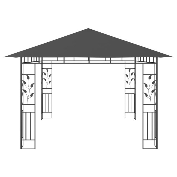 Pavilion cu Plasă Anti-Țânțari Antracit 4x3m - Livrare Gratuită Pavilion cu Plasă Anti-Țânțari Antracit 4x3m - Livrare Gratuită